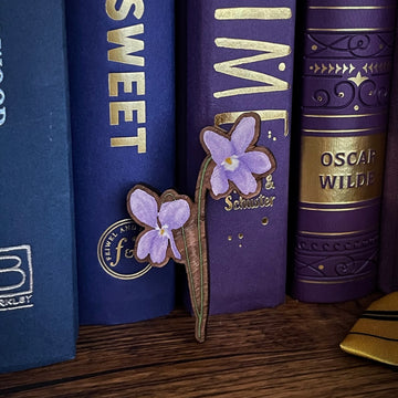 February’s Violets Wooden Pin