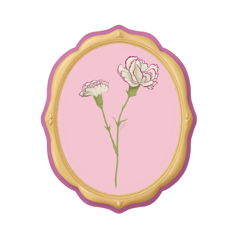 January’s Carnations Sticker